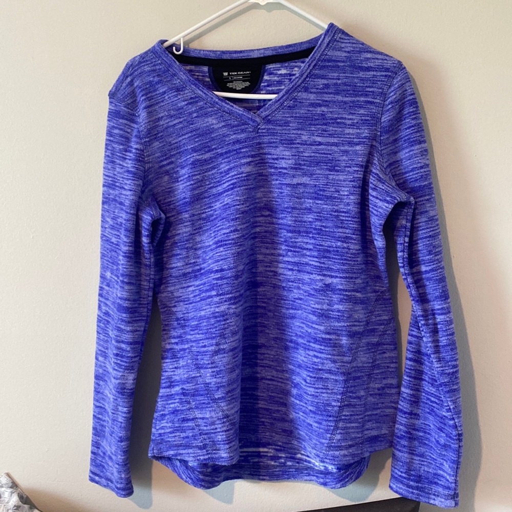 NWT v-neck purple fleece